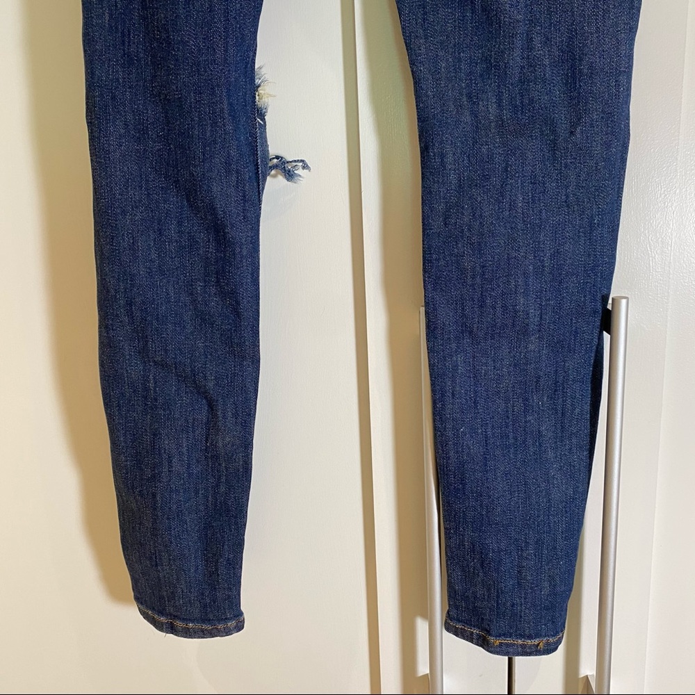 Machine Denim Skinny Stretch Distressed Jeans - Picture 8 of 12